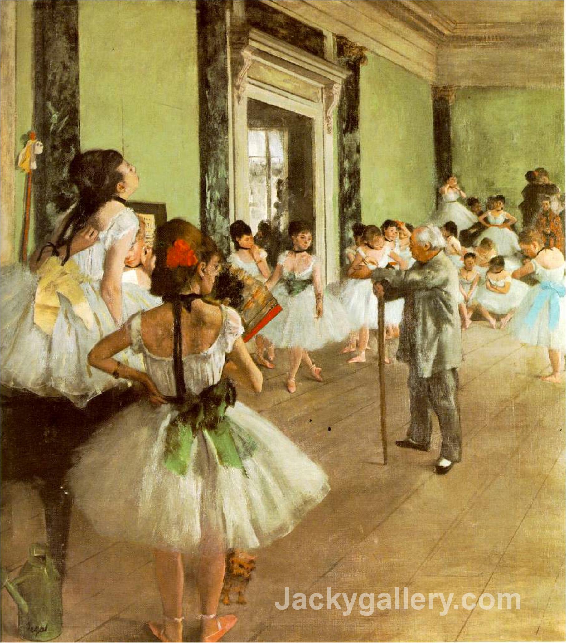 Dancing Class by Edgar Degas paintings reproduction